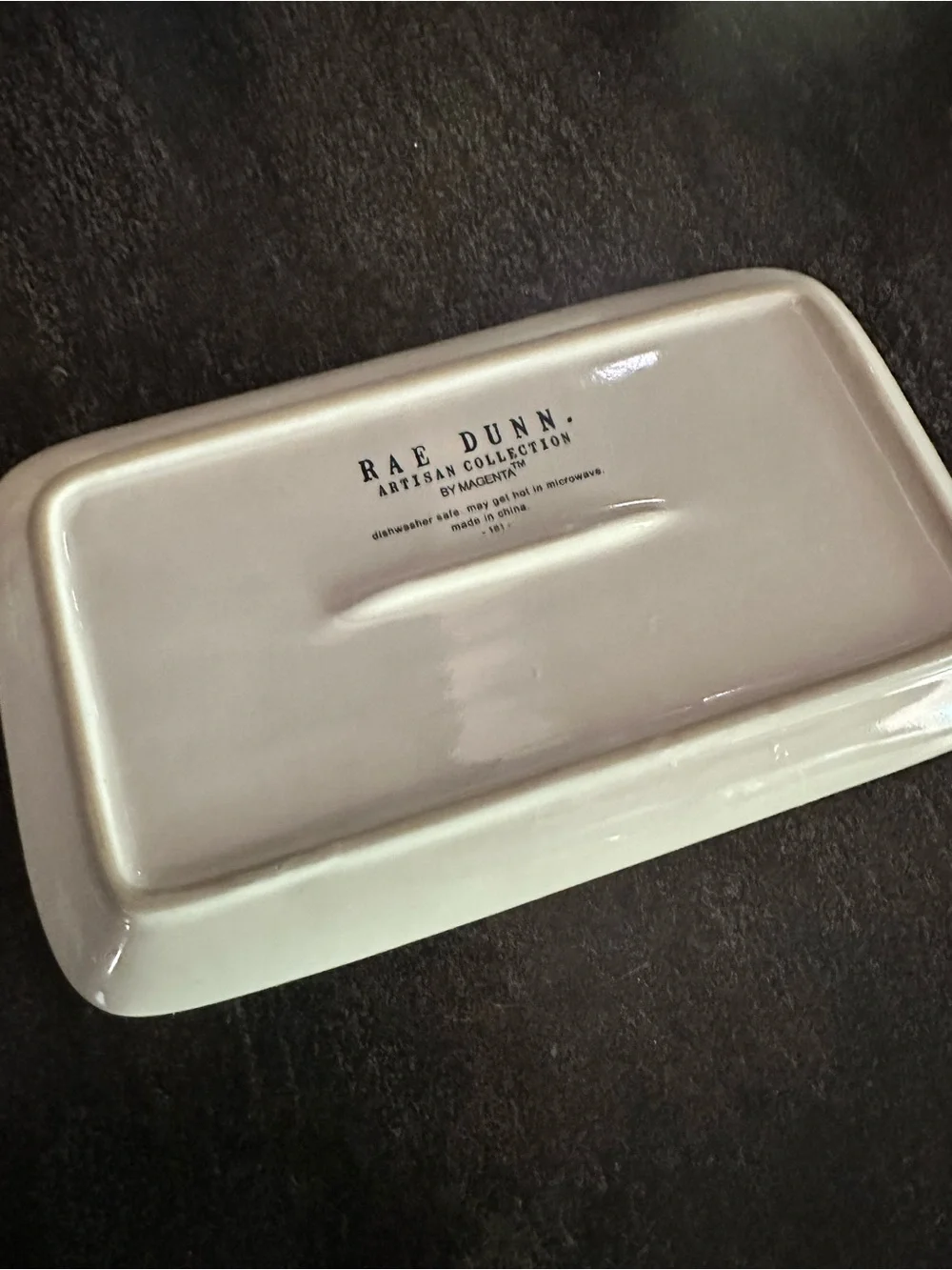 Rae Dunn BRUNCH Ceramic Butter Dish